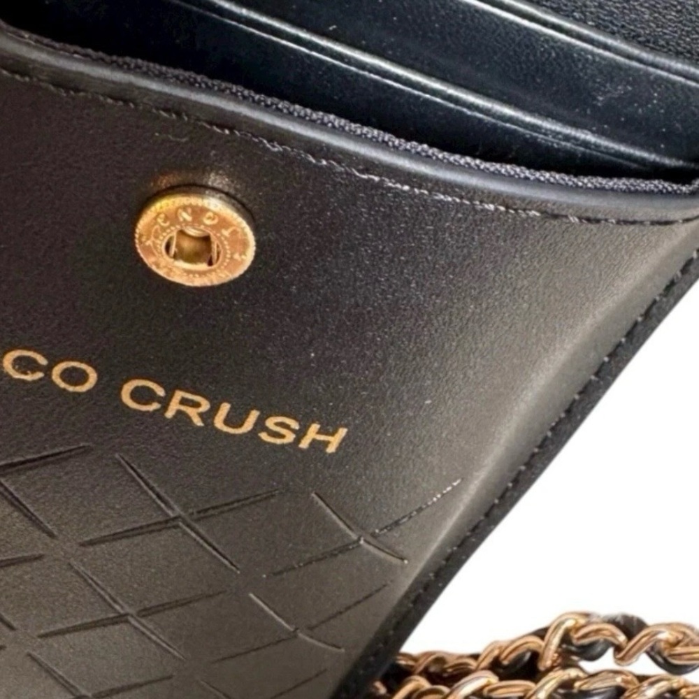 Chanel Coco Crush Black with Gold Accents Smartphone Holder Novelty Crossbody - Picture 6 of 8